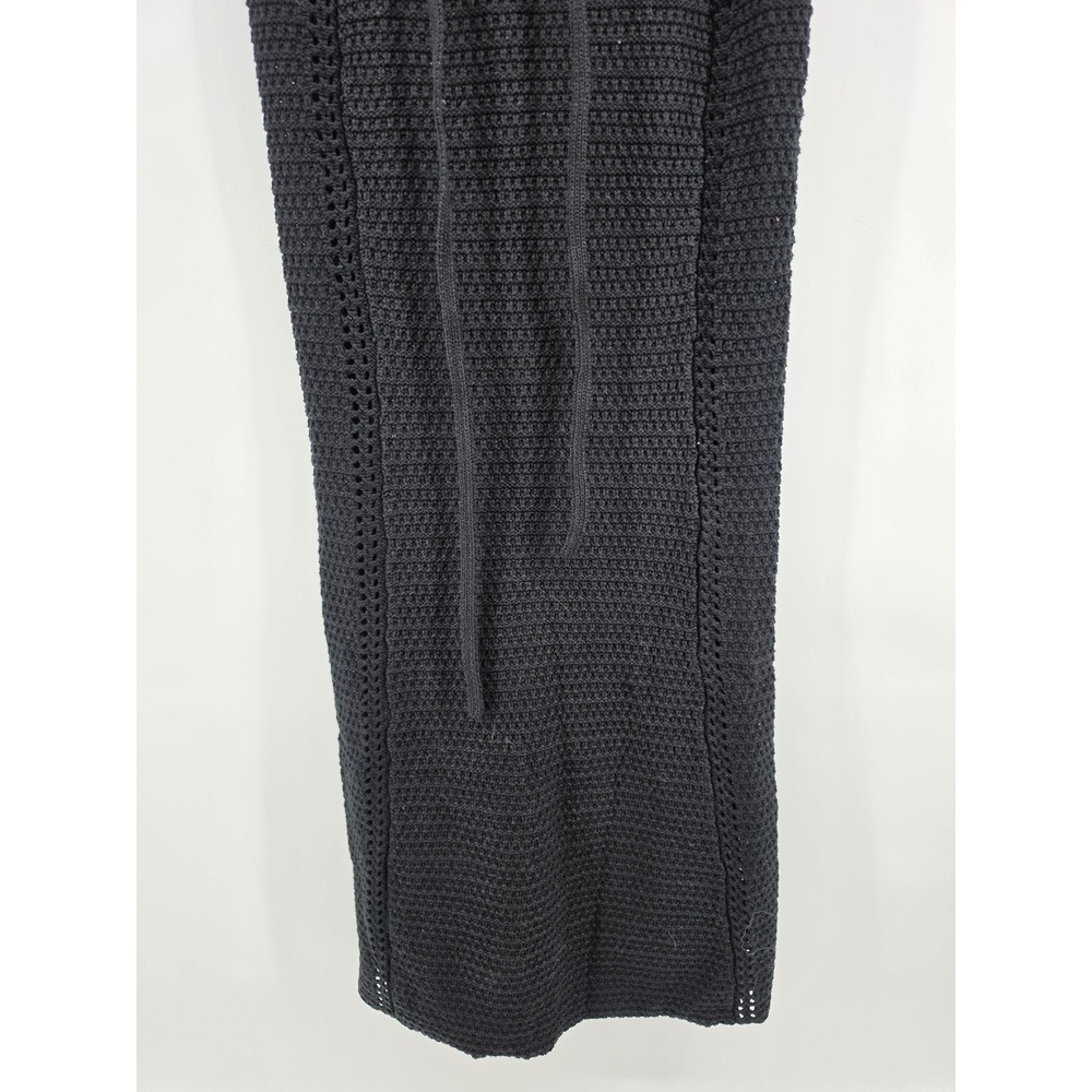 Babyboo Arabella Black Crochet Knit Halter Maxi Dress Cutout Backless Small - Picture 8 of 14